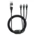 Cáp Baseus Flash Series 3 Two-For-Three U+C to C+C+L 100W 1.5m-Đen