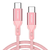 Cáp Innostyle Powerflex USB-C to USB-C 60W 1.5 mét ICC150AL-Hồng