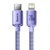Cáp Baseus Crystal Shine USB-C to Lightning 1.2M-Tím