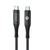 Cáp 9fit Supreme USB-C to USB-C LCD 240W dài 1m 9C24-Đen