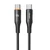 Cáp sạc nhanh tự ngắt Pisen Pro - Fox Intelligent Poweroff USB-C to USB-C 100W 1.2M-Đen