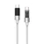 Cáp Trusmi USB-C to USB-C Led Rainbow 60W dài 1m-Xám