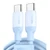 Cáp Ugreen Type-C to Type-C Silicone US563 15283 60W dài 1m-Xanh dương