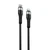 Cáp Trusmi USB-C to Lightning silicone PD 20W dài 1m-Đen