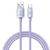 Cáp Baseus Crystal Shine USB-A to Type-C 100W dài 2m-Tím