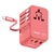 Sạc đa năng Momax 1-World+ 70W GaN 3 cổng kèm cáp type-C UA18-Đỏ