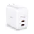 Củ sạc nhanh Aukey PD 45W PA-B4T 2 cổng, chấu gập - Cũ-Trắng