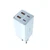 Sạc nhanh Baseus GaN6 Pro 2C + 2U 100W EU kèm cáp C-C 100W 1m-Xanh dương