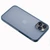 Ốp lưng iPhone 12 Max/Pro Likgus Karmor trong suốt viền màu-Xanh dương