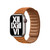 Dây đeo Apple Watch Leather Link 41/40/38mm-Vàng nâu
