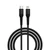 Cáp Devia sạc nhanh USB-C to Lightning bọc dù dài 1.5m-Đen