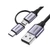 Cáp sạc và truyền dữ liệu Ugreen USB-A sang Micro Usb + Usb-C dài 1m US177 -Đen