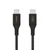 Cáp Belkin USB Type-C to C vỏ dù dài 2M-Đen