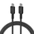Cáp Anker 322 USB-C TO USB-C Nylon dài 1.8m A81F6-Đen