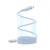Sạc nhanh Baseus Picogo Magnetic Liquid Silicone Type-C To Type-C 240W 1M-Xanh dương
