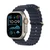 Ốp viền + Dây đeo Apple Watch Ocean Band 49 Mm M/L Navy - Natural Titanium Case Finish - MXTH3FE/A-Xanh navy