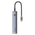 Hub Baseus Ultrajoy Series 6 cổng Air (TYPE-C TO 1 HDMI 4K@30HZ + 2 USB 3.0 + 1 USB 2.0 + 1 TYPE-C 3.0 + 1 PD)-Xám