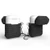 Hộp đựng tai nghe Airpods Coteetci Silicon-Đen