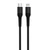 Cáp USB-C to Lightning Devia Gracious Series bọc dù 1.5m - Cũ-Đen