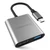 Hub HyperDrive HDMI 4K 3 in 1 HD259A - Cũ-Xám
