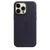 Ốp lưng iPhone 14 Pro Max Apple Leather Case hỗ trợ sạc Magsafe-Tím than