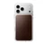 Ốp lưng iPhone 18 Pro Max/17 Pro Max Nomad Clear Leather Horween Rustic Brown-Nâu