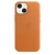 Ốp lưng Apple Leather Case hỗ trợ MagSafe cho iPhone 13 Mini Chính hãng-Nâu vàng