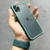 Ốp lưng Likgus trong suốt viền màu cho iPhone 11-Xanh Rêu