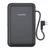Pin dự phòng Mophie Essentials Snap+ 10.000mAh có chân đứng và cáp USB-C-Đen