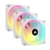 Bộ 3 Fan 120mm Corsair iCUE LINK QX120 RGB-Trắng