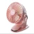 Quạt mini đế kẹp Yoobao tích điện xoay góc 360 độ-Hồng