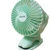 Quạt mini đế kẹp Yoobao tích điện xoay góc 360 độ-Xanh ngọc