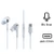 Tai nghe Devia Smart series Stereo Wired Type C-Trắng