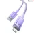 Cáp sạc nhanh tự ngắt Baseus Explorer Series USB-A to IP 2.4A 1M-Tím