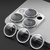 Apple iPhone 15 Pro/15 Pro Max dán bảo vệ camera chống va đập Mipow-Xám