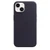 Ốp lưng iPhone 14 Apple Leather Case With Magsafe Midnight-Tím than