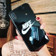 Apple iPhone X/XS Ốp lưng kính S-Case in hình Nike Đen