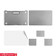 JCPal MacGuard MacBook Air 13" 5 in 1-Gray