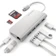 Le Touch USB-C Combo Hub 8 in 1-Silver