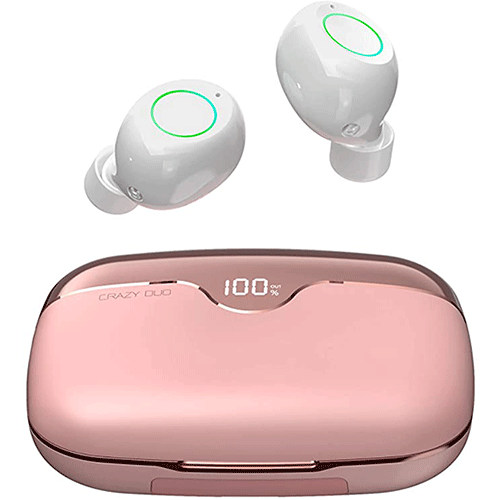 Tai nghe Bluetooth Iwalk Crazy Duo-hồng