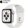 Apple Watch SE 44mm (GPS) Viền Nhôm Bạc - Dây Cao Su Trắng Chính Hãng(MYDQ2)