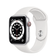 Apple Watch Series 6 40mm (4G) Viền Thép Dây Cao Su Chính Hãng - Cũ trầy xước-Trắng