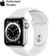 Apple Watch Series 6 40mm (4G) Viền Thép Dây Cao Su Chính Hãng-Trắng