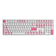 Bàn phím cơ AKKO 3108 Plus - Cũ- Hồng Wine White Switch