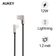 Cáp Aukey USB-A to Lightning chữ L bện Nylon 1.2 mét CB-BAL6 