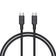 Cáp Aukey CB-CD21 C-C chip E PD 100W, USB 3.1 Gen 2 1.2m-Đen