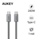 Cáp Aukey CB-DCC241 C-C 240W 1M - Cũ