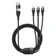 Cáp Baseus Flash Series 3 Two-For-Three U+C to C+C+L 100W 1.5m-Đen