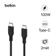 Cáp Belkin USB Type-C to C vỏ dù 100W 2M
