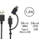 Cáp Energizer 2 trong 1 Micro & USB-C 1.2M C11UBX2CFBK4